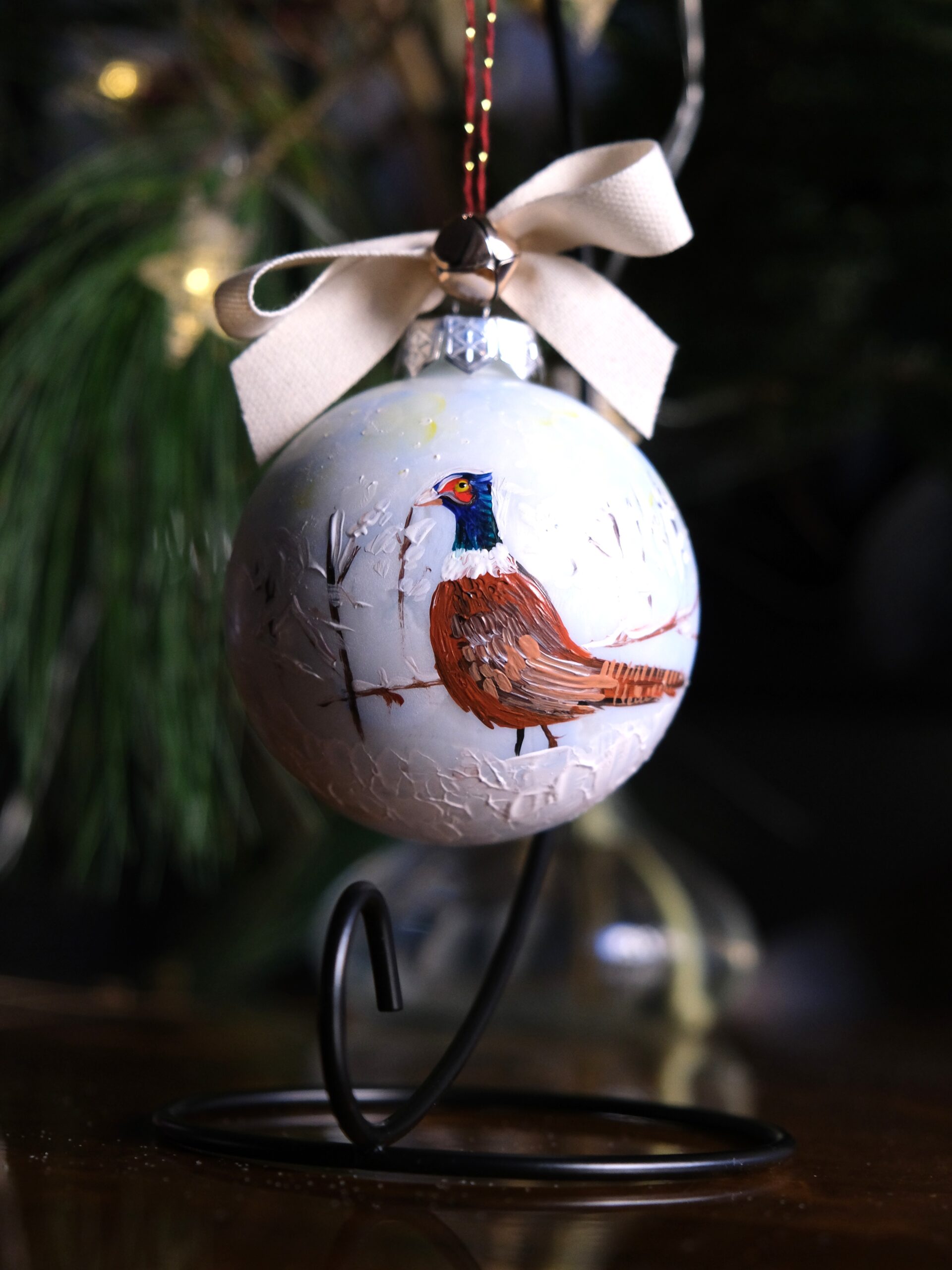 bombka ręcznie malowana