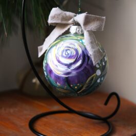 Bombka „Róże” 8 cm