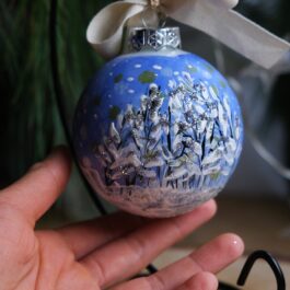 Bombka „Zimowy dom” 8 cm