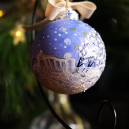 Bombka „Zimowy dom” 8 cm