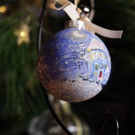 Bombka „Zimowy dom” 8 cm